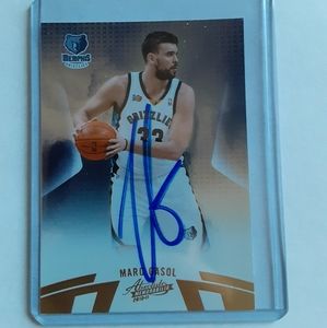 NBA Memphis Grizzlies autograph Marc Gasol signed card